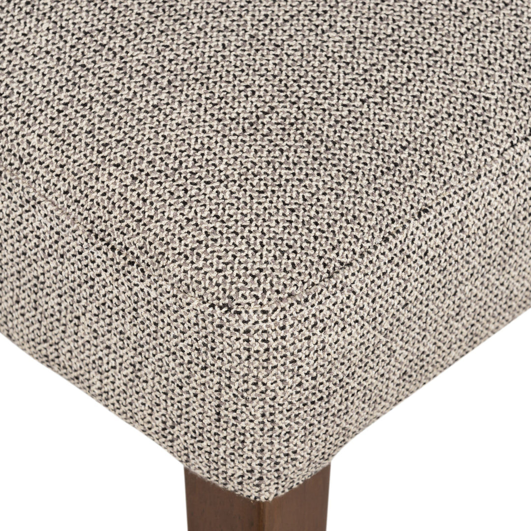 Silla de comedor minimalista con respaldo de cuero Cécile