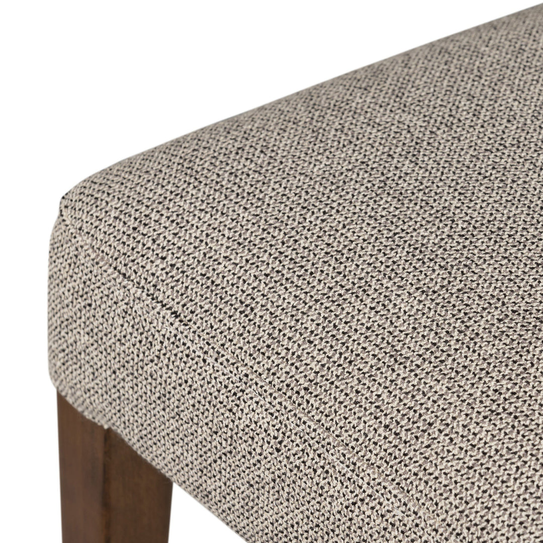 Silla de comedor minimalista con respaldo de cuero Cécile
