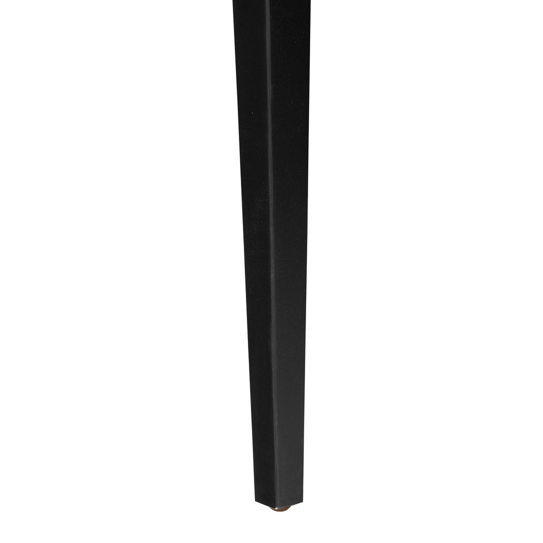 Silla de comedor minimalista con respaldo de cuero Cécile