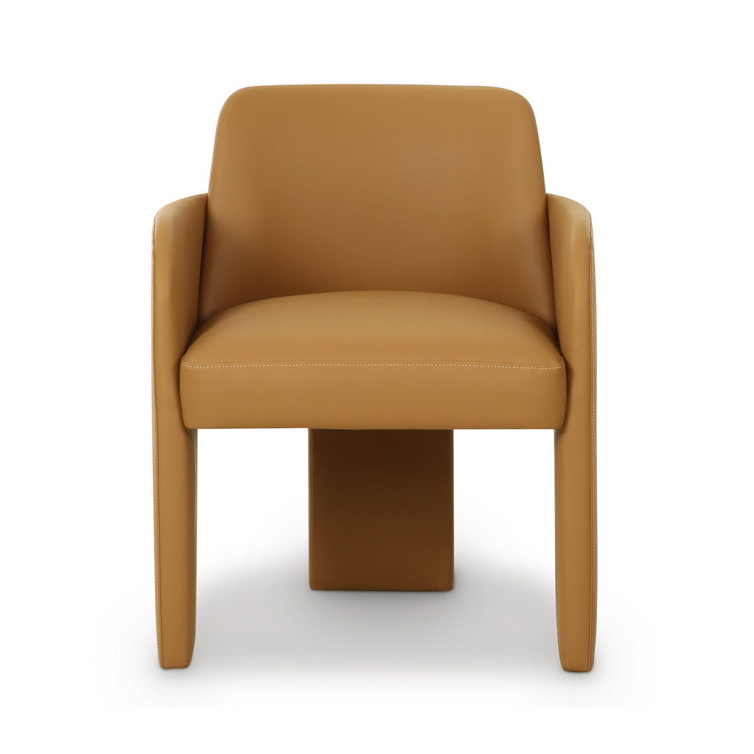Silla de comedor de piel vegana Kyrill