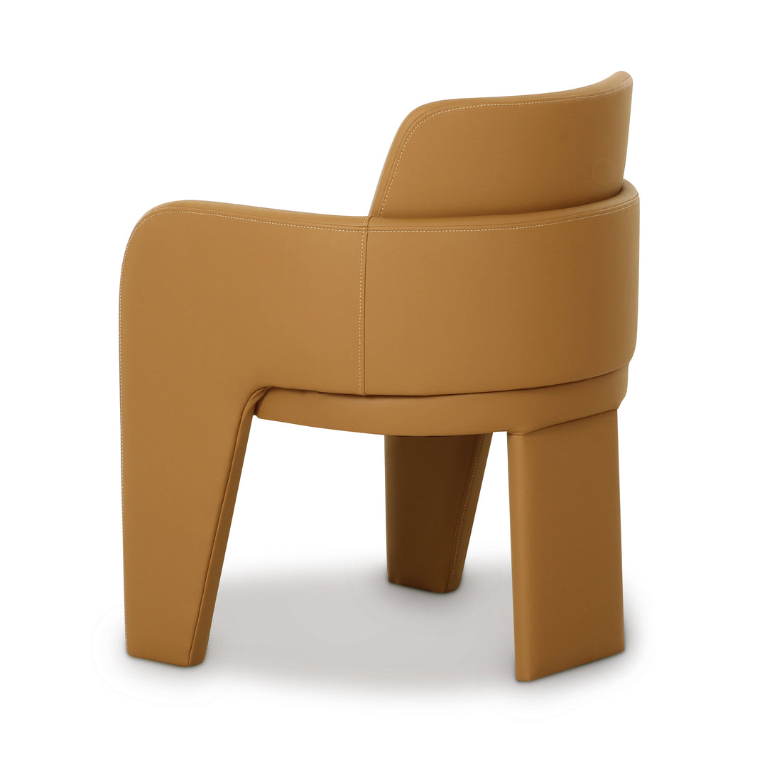 Silla de comedor de piel vegana Kyrill
