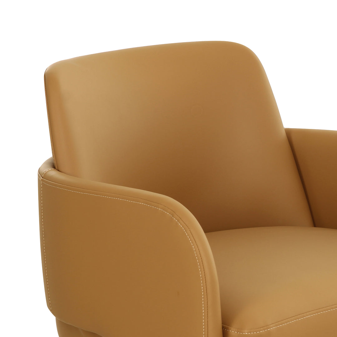 Silla de comedor de piel vegana Kyrill