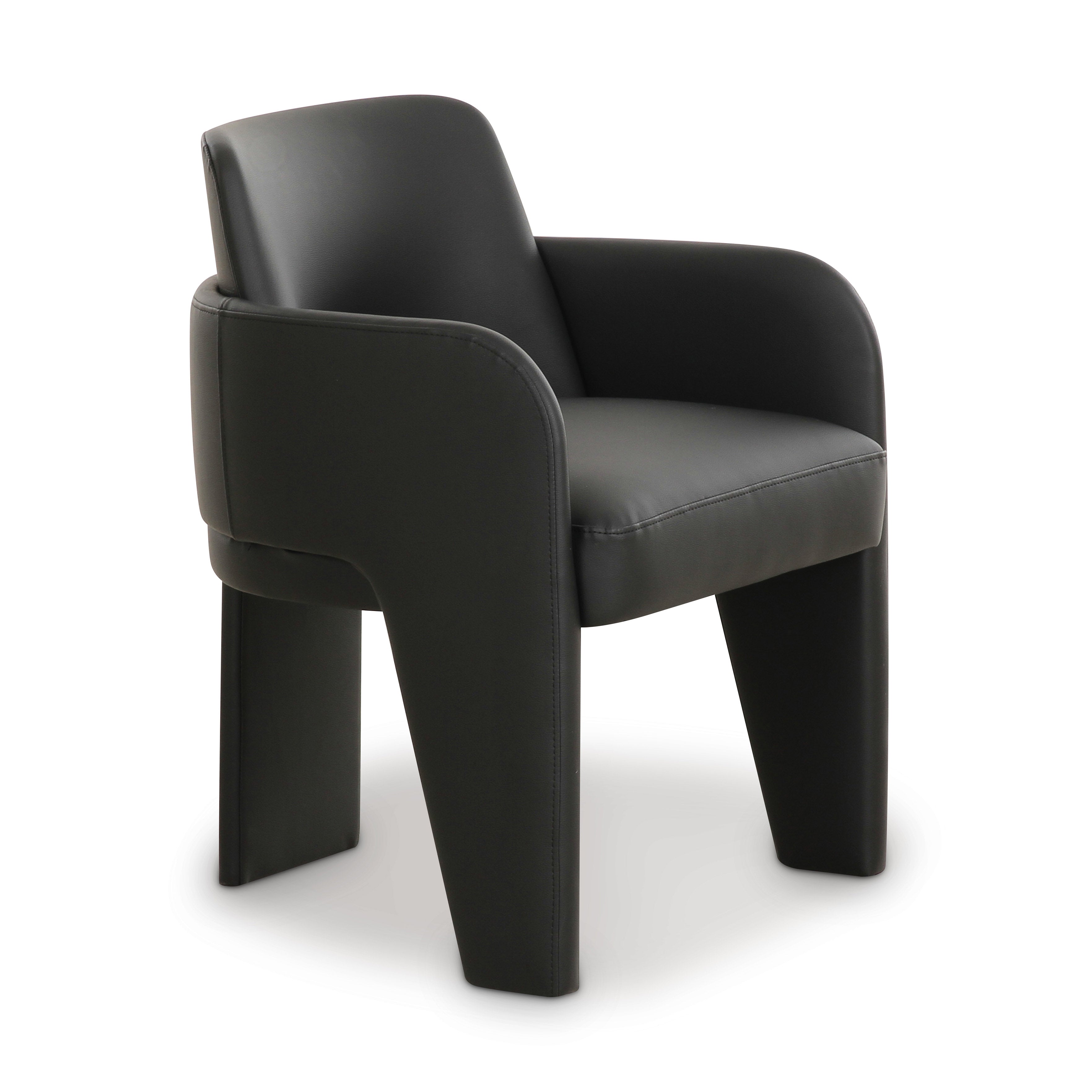Silla de comedor Kyrill color negro.