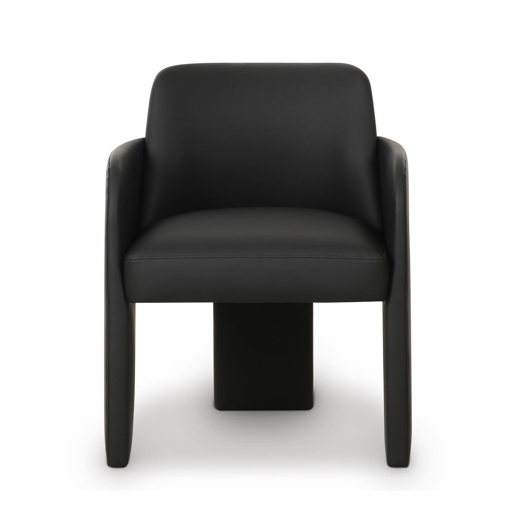 Silla de comedor de piel vegana Kyrill