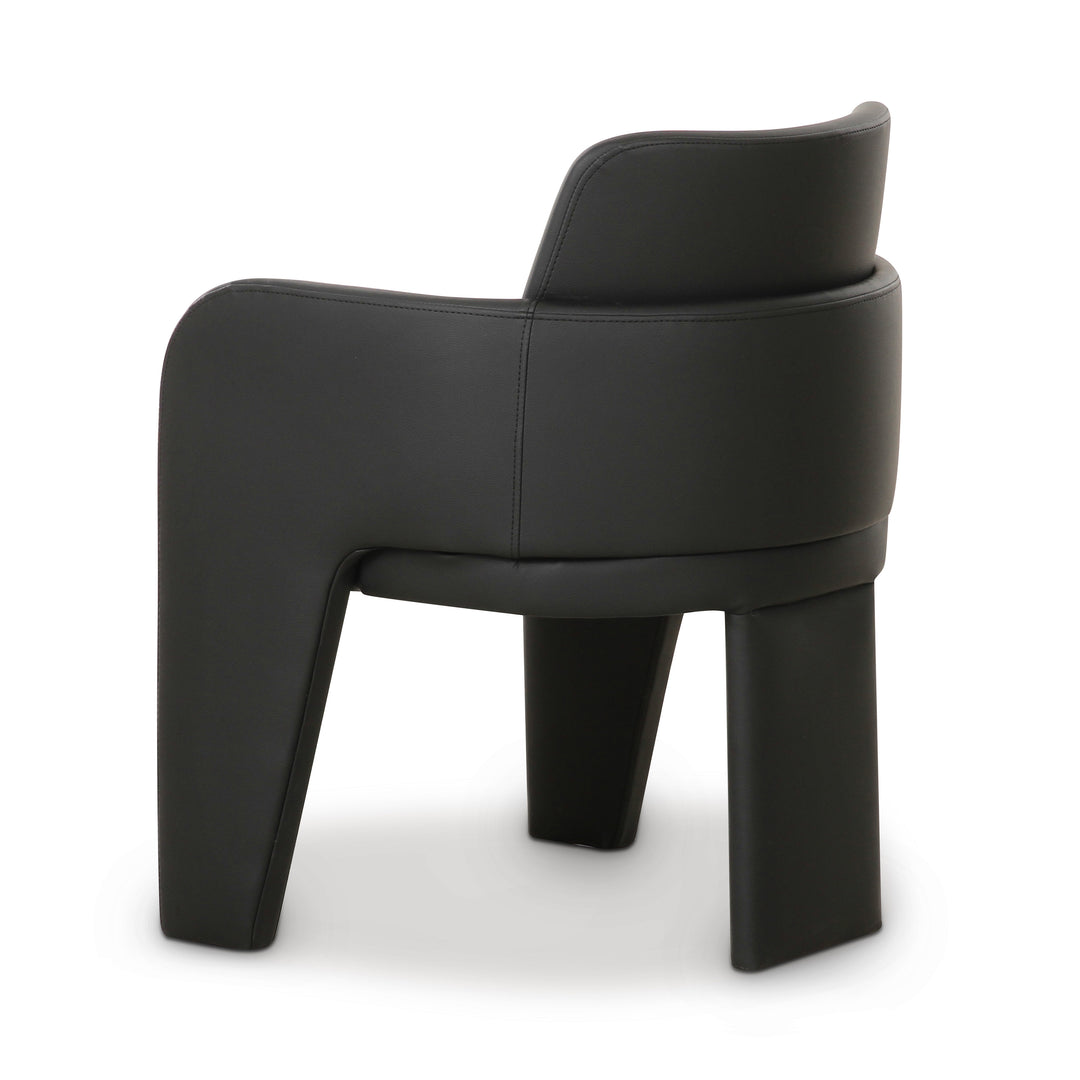 Silla de comedor de piel vegana Kyrill