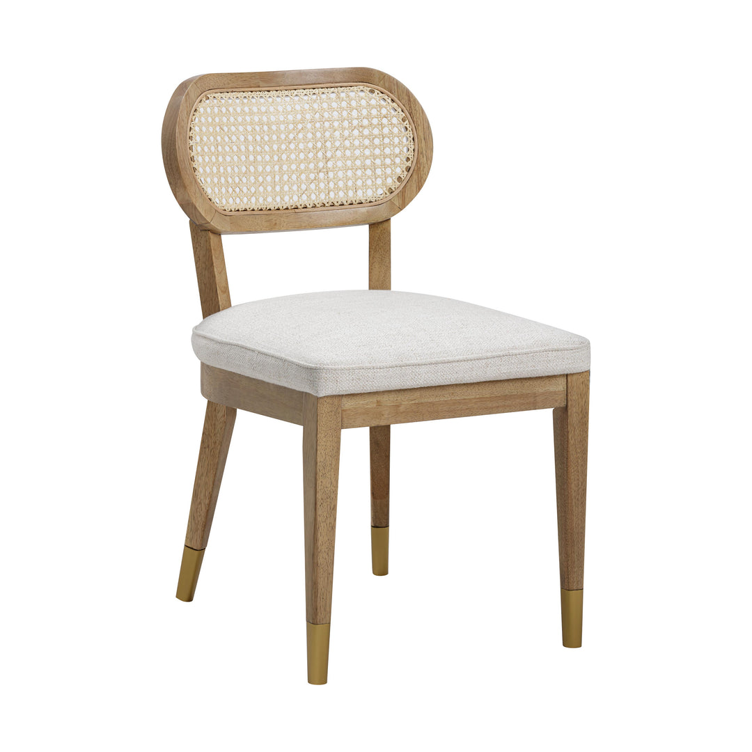 Silla de comedor beige Bruma.