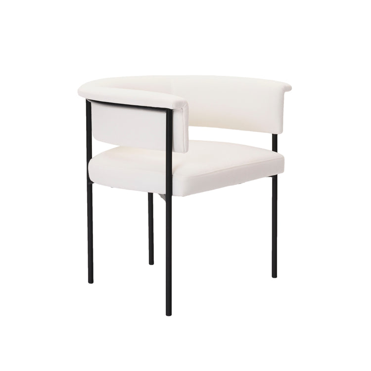 Silla de comedor de Lino crema Taine.