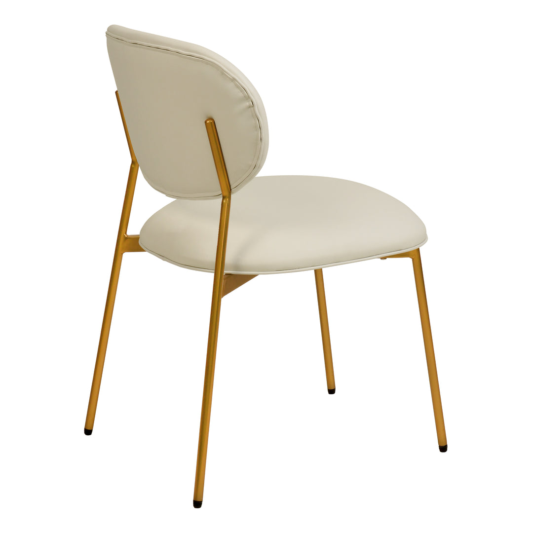 Silla de comedor de piel vegana Adnane - juego de dos