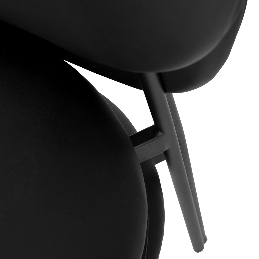 Silla de comedor de piel vegana Adnane - juego de dos