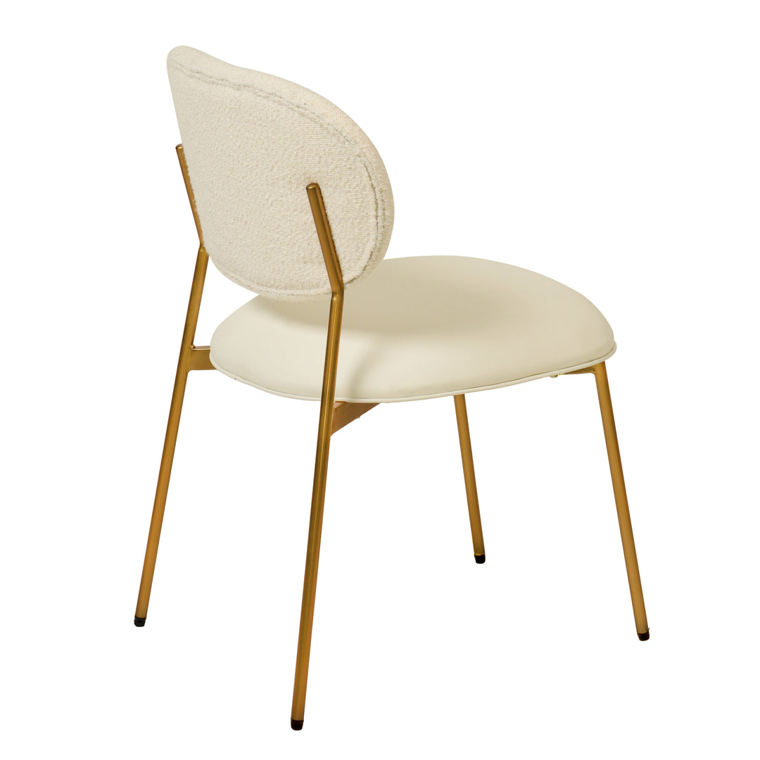 Silla de comedor de piel vegana Adnane - juego de dos