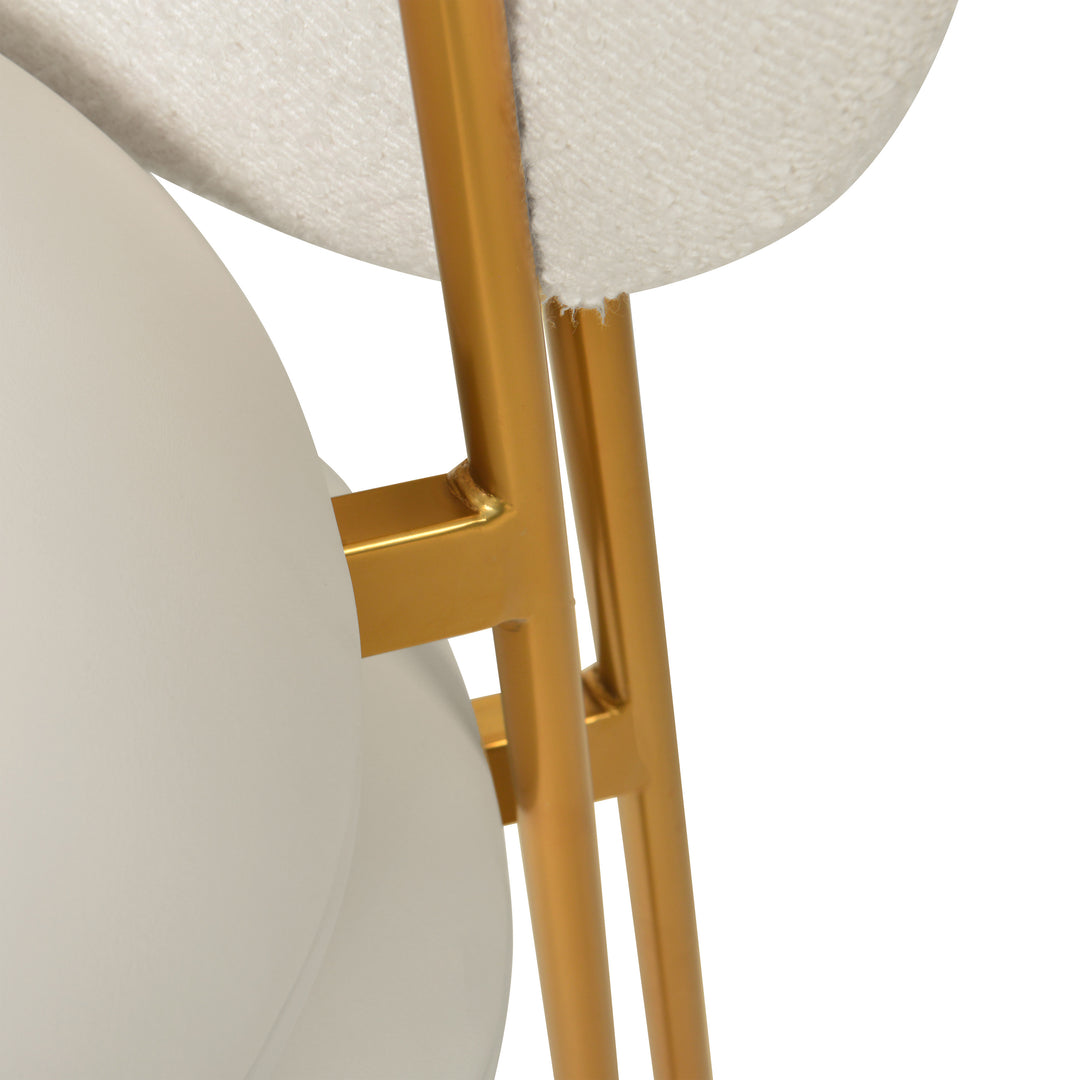 Silla de comedor de piel vegana Adnane - juego de dos