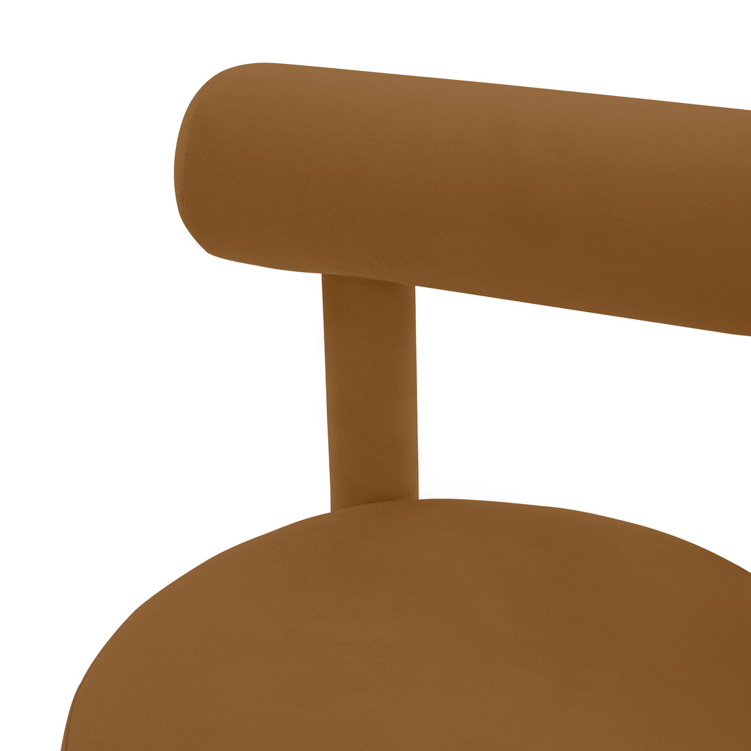 Silla de comedor de terciopelo Helmut