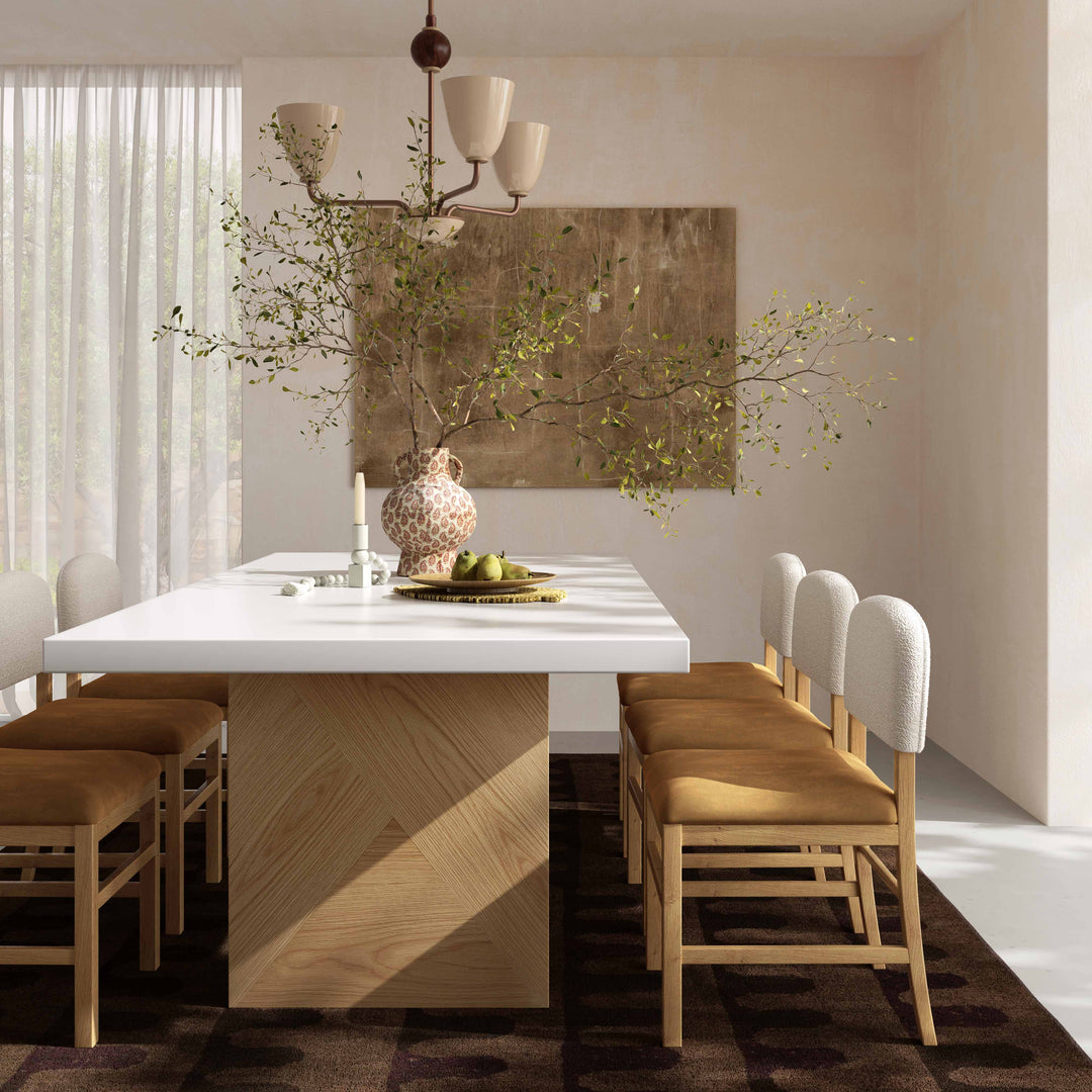 Silla de comedor de terciopelo Maykel
