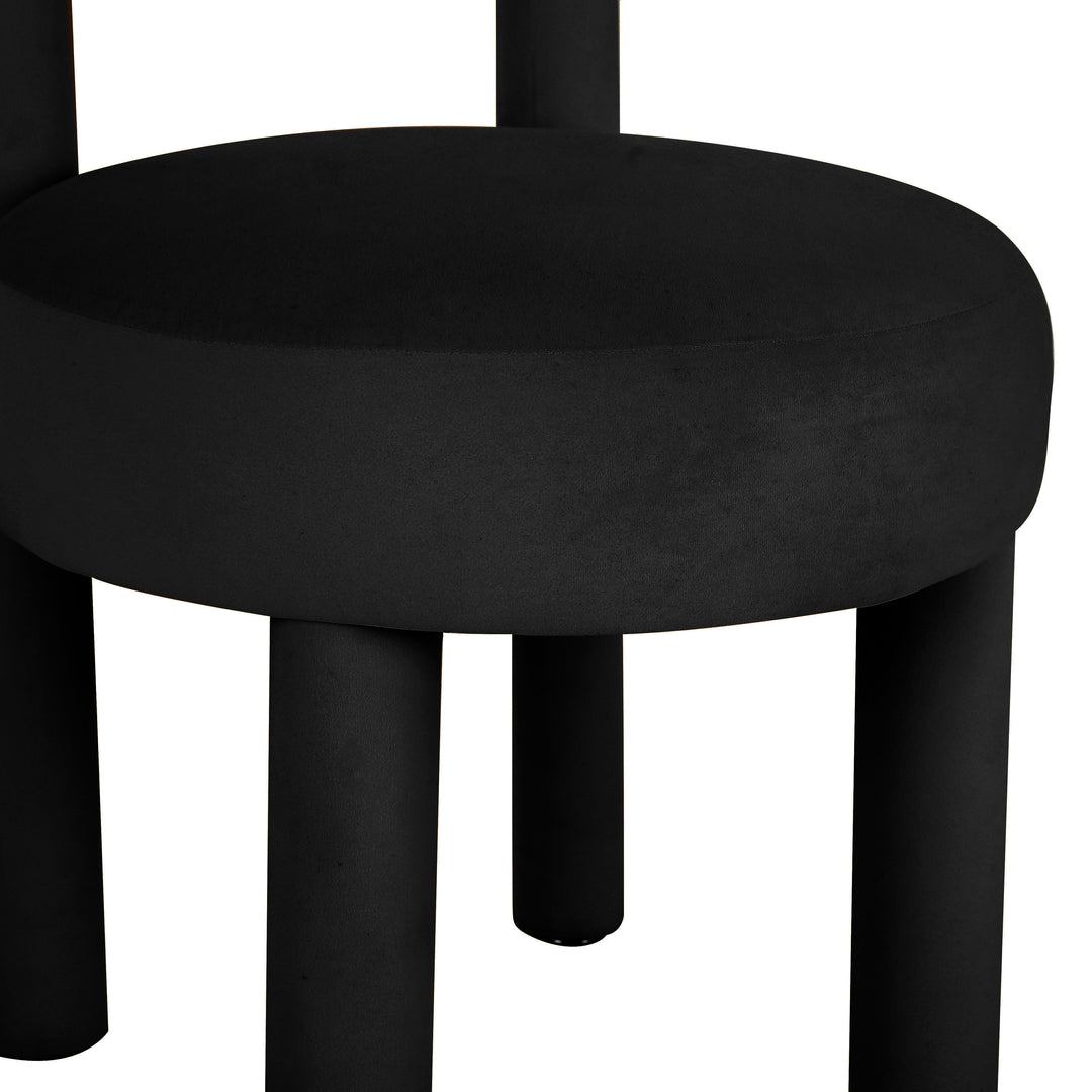 Silla de comedor de terciopelo Helmut