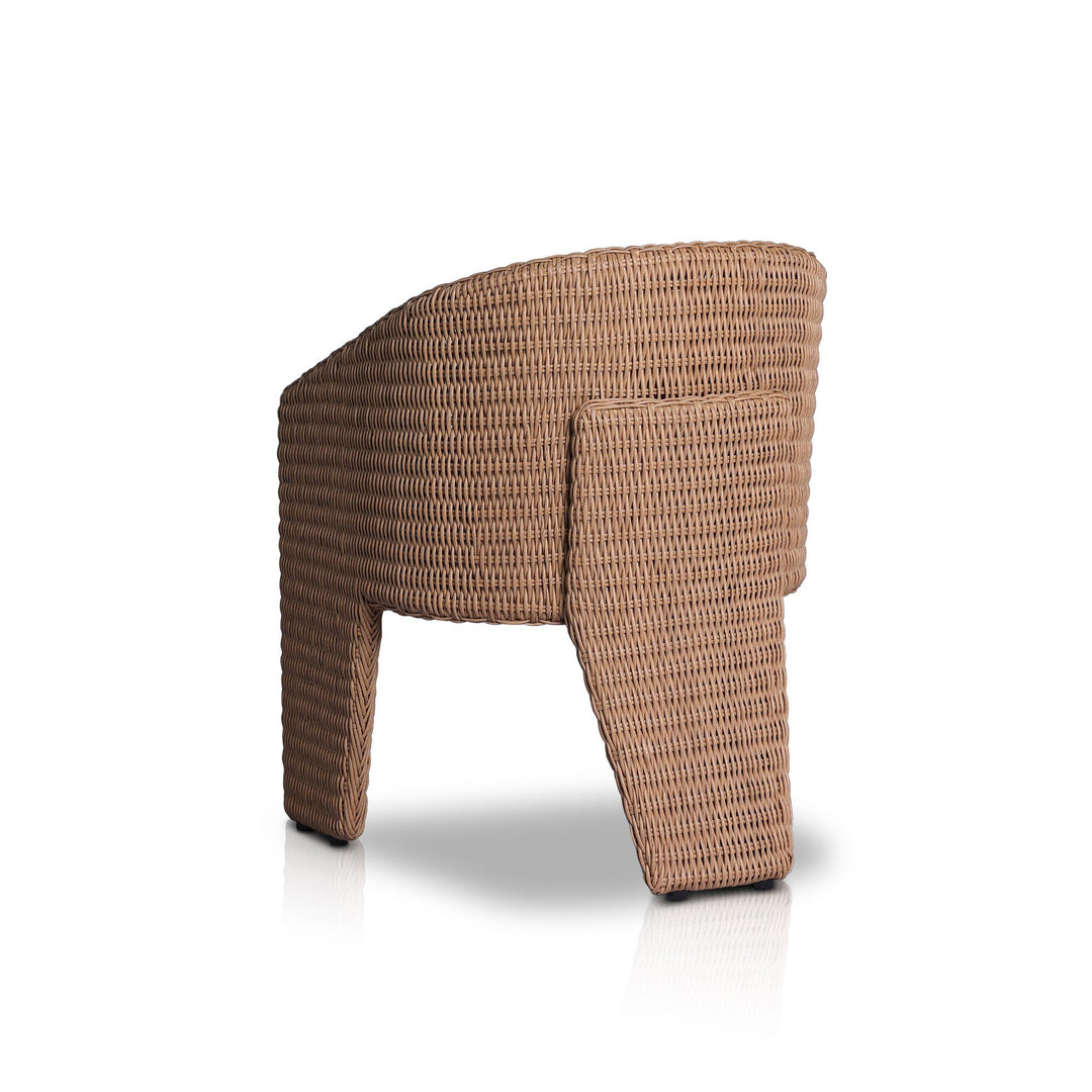 Silla de comedor para exteriores de tres patas Armant