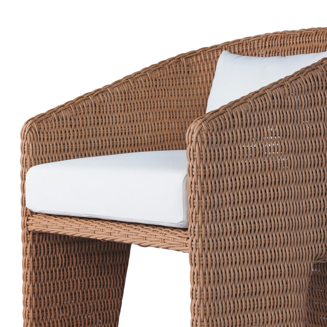 Silla de comedor para exteriores de tres patas Armant