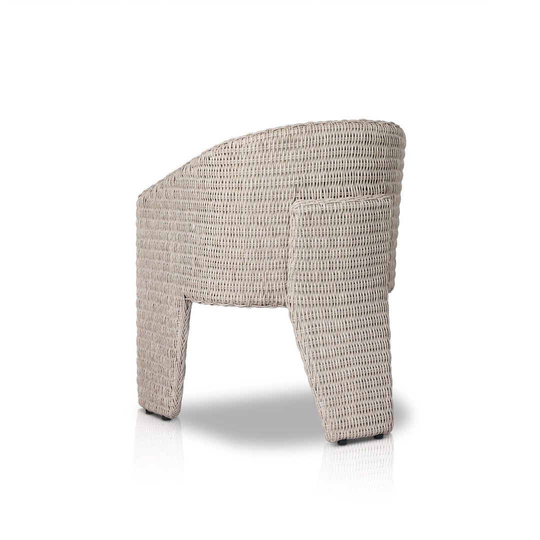 Silla de comedor para exteriores de tres patas Armant