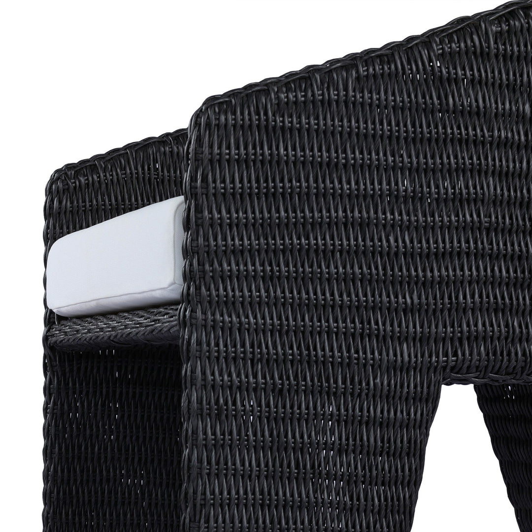 Silla de comedor para exteriores de tres patas Armant