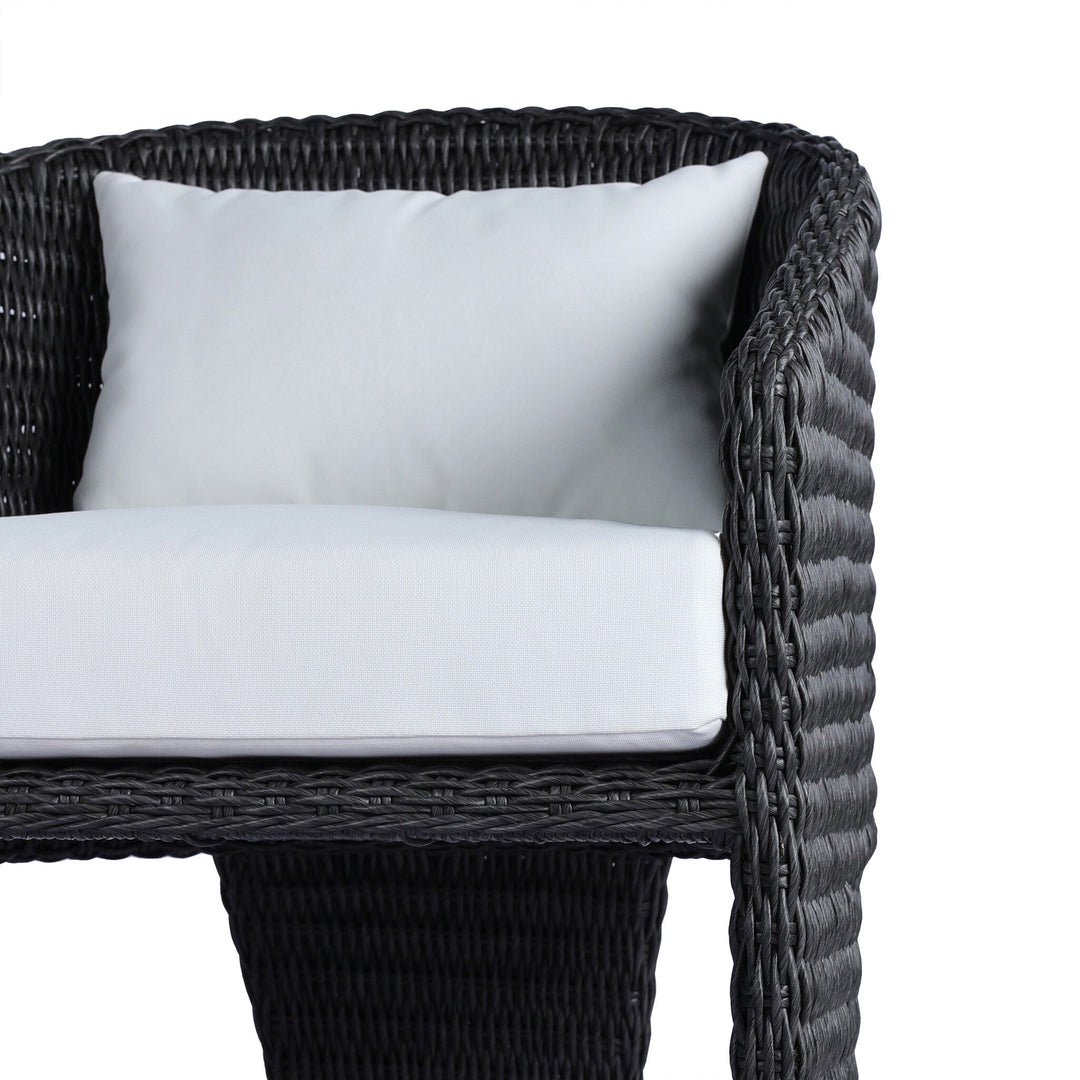 Silla de comedor para exteriores de tres patas Armant