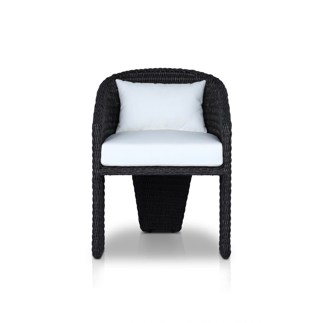 Silla de comedor para exteriores de tres patas Armant