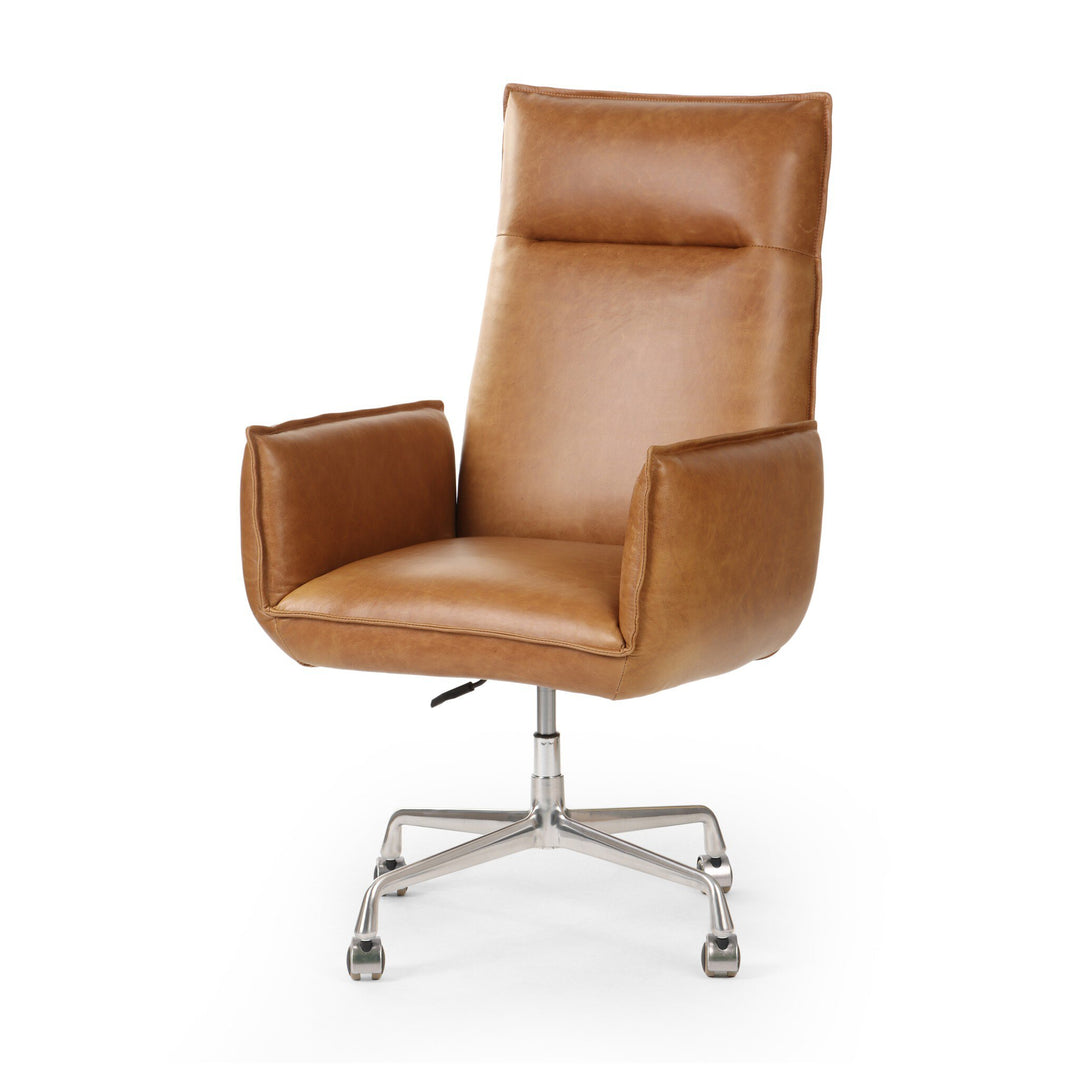 Silla de oficina acolchonada y alta Gregori