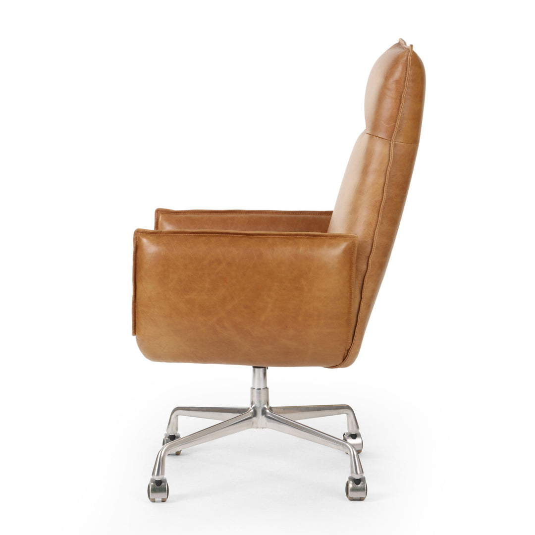 Silla de oficina acolchonada y alta Gregori