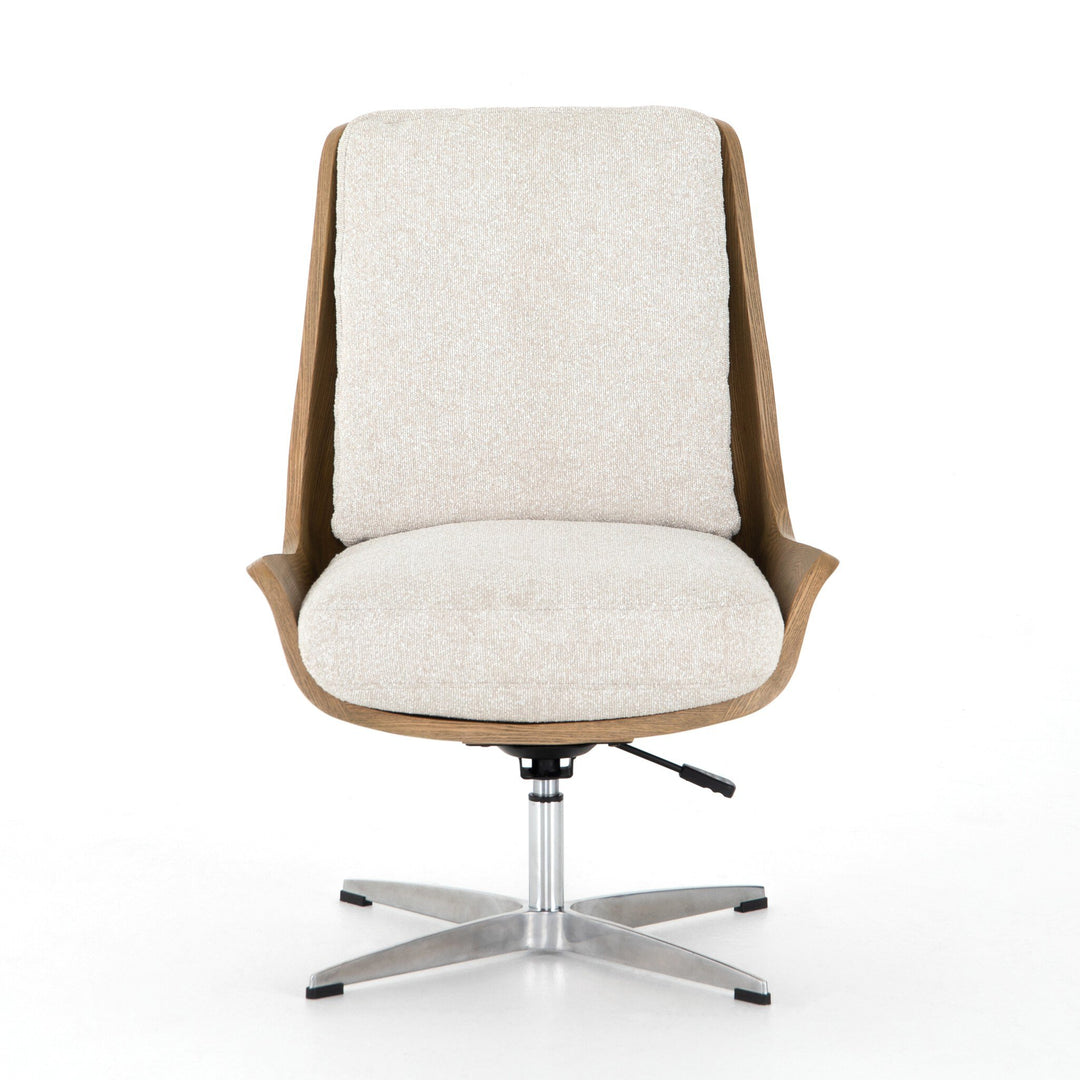 Silla de oficina de madera curvada de fresno Cuniberto.