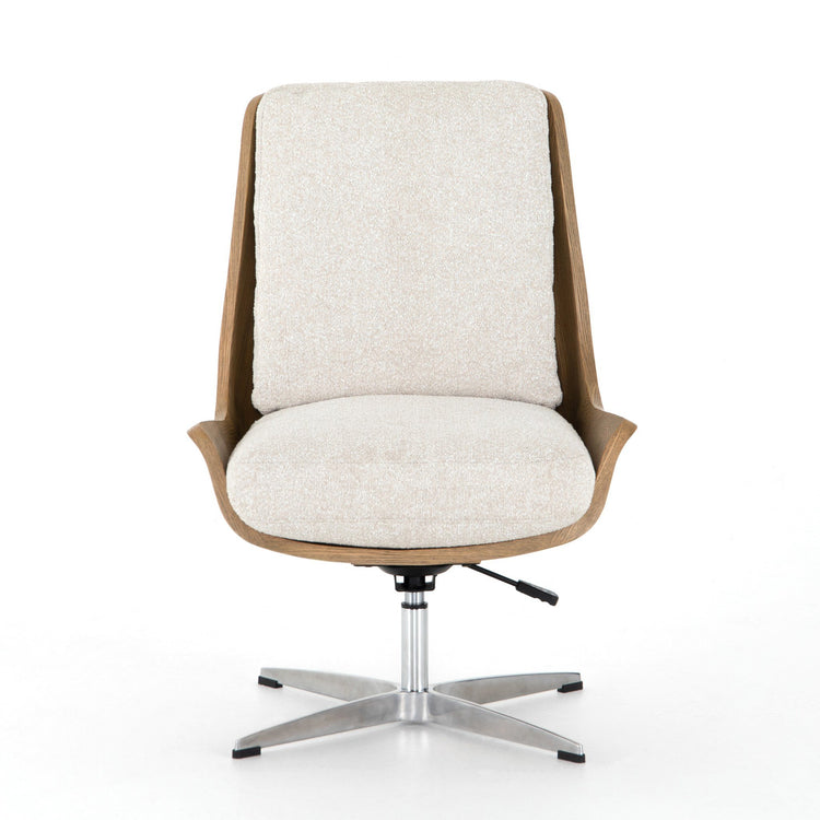 Silla de oficina de madera curvada de fresno Cuniberto.
