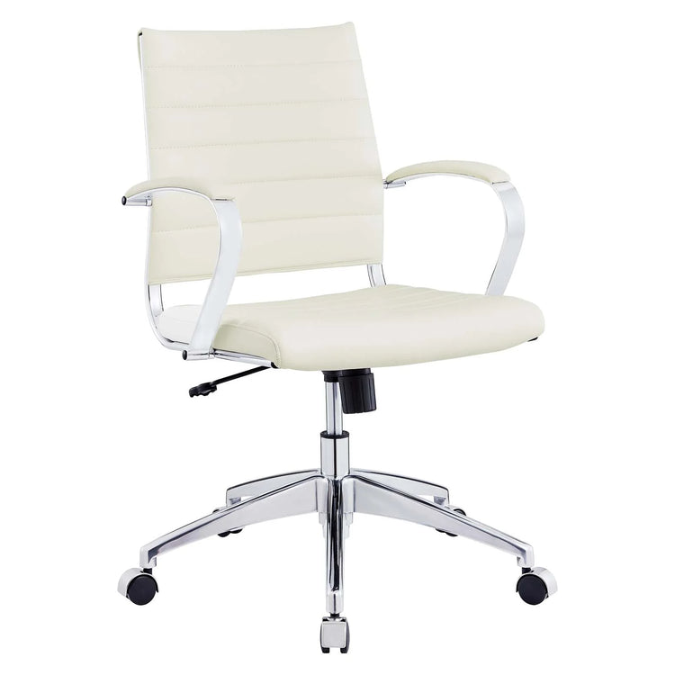 Silla de oficina de respaldo medio blanco Zoa.