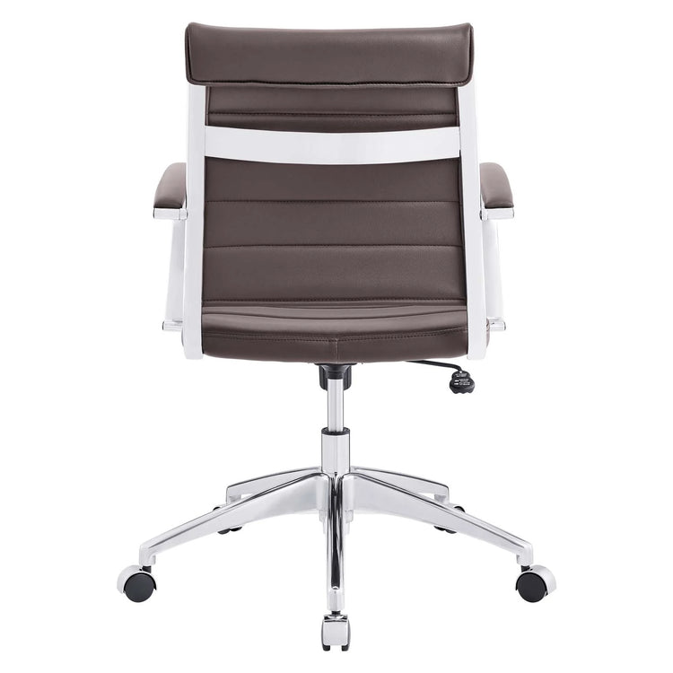 Silla de oficina de respaldo medio café Zoa de atrás.