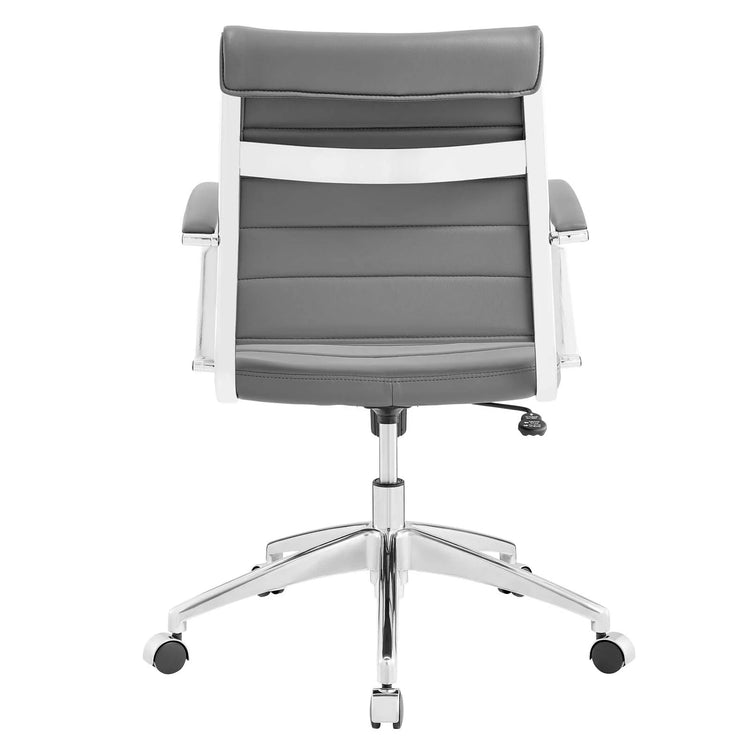 Silla de oficina de respaldo medio gris Zoa de atrás.