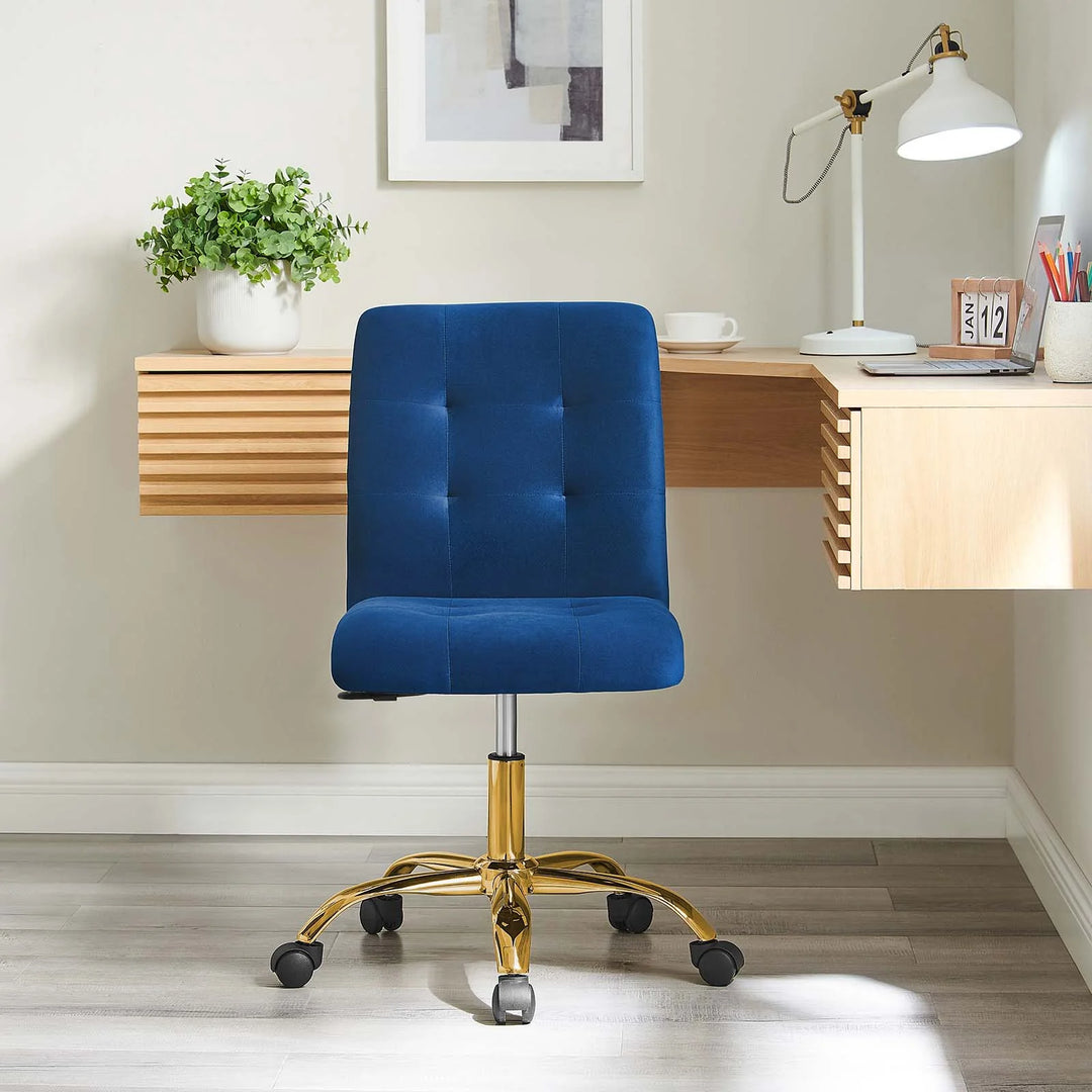 Silla de oficina de terciopelo Gilbert