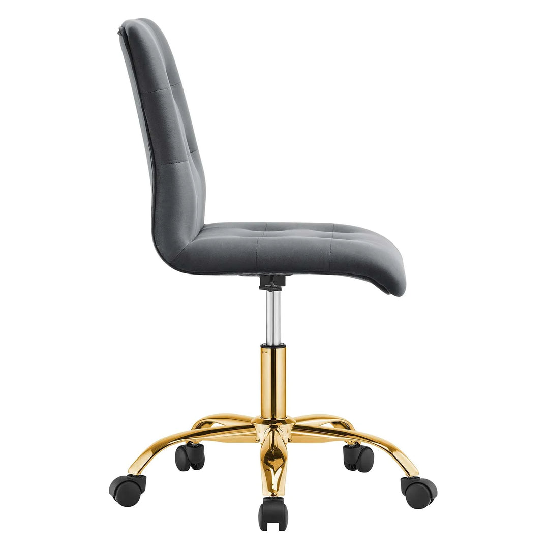 Silla de oficina de terciopelo Gilbert
