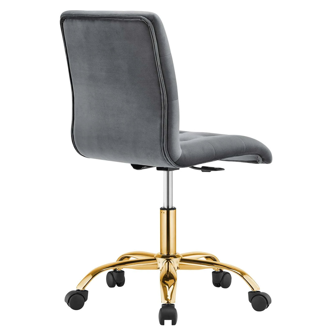 Silla de oficina de terciopelo Gilbert