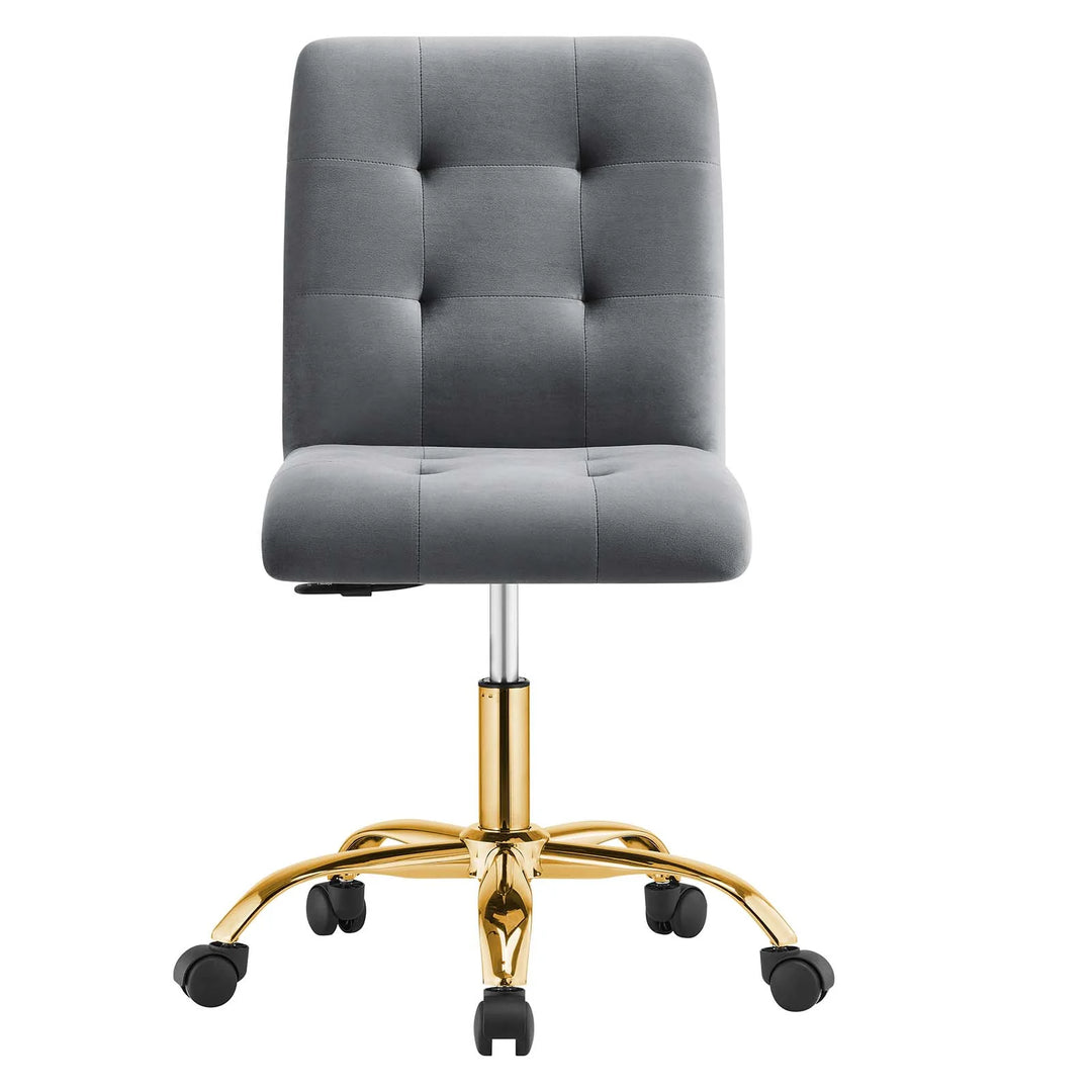 Silla de oficina de terciopelo Gilbert