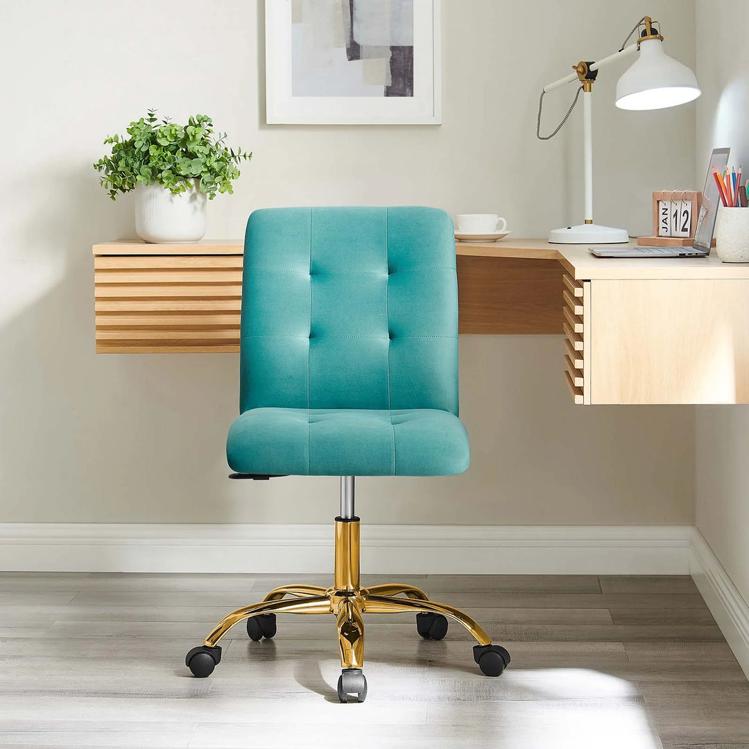 Silla de oficina de terciopelo Gilbert