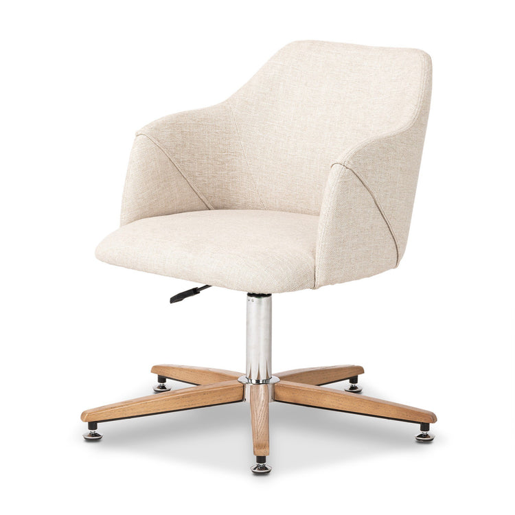 Silla de oficina moderna Sevia color crema.