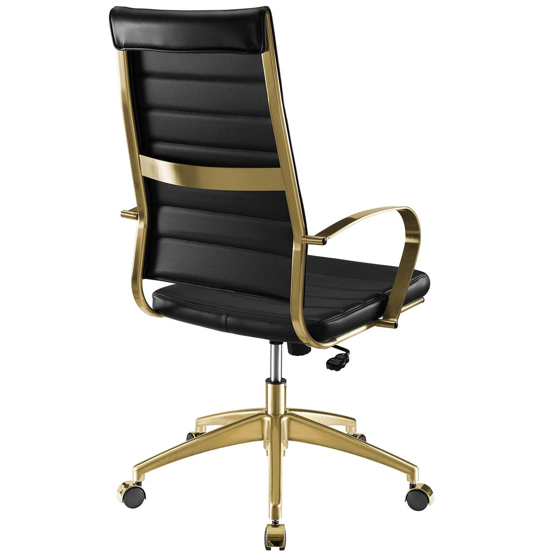Silla de oficina negro dorado Izzy
