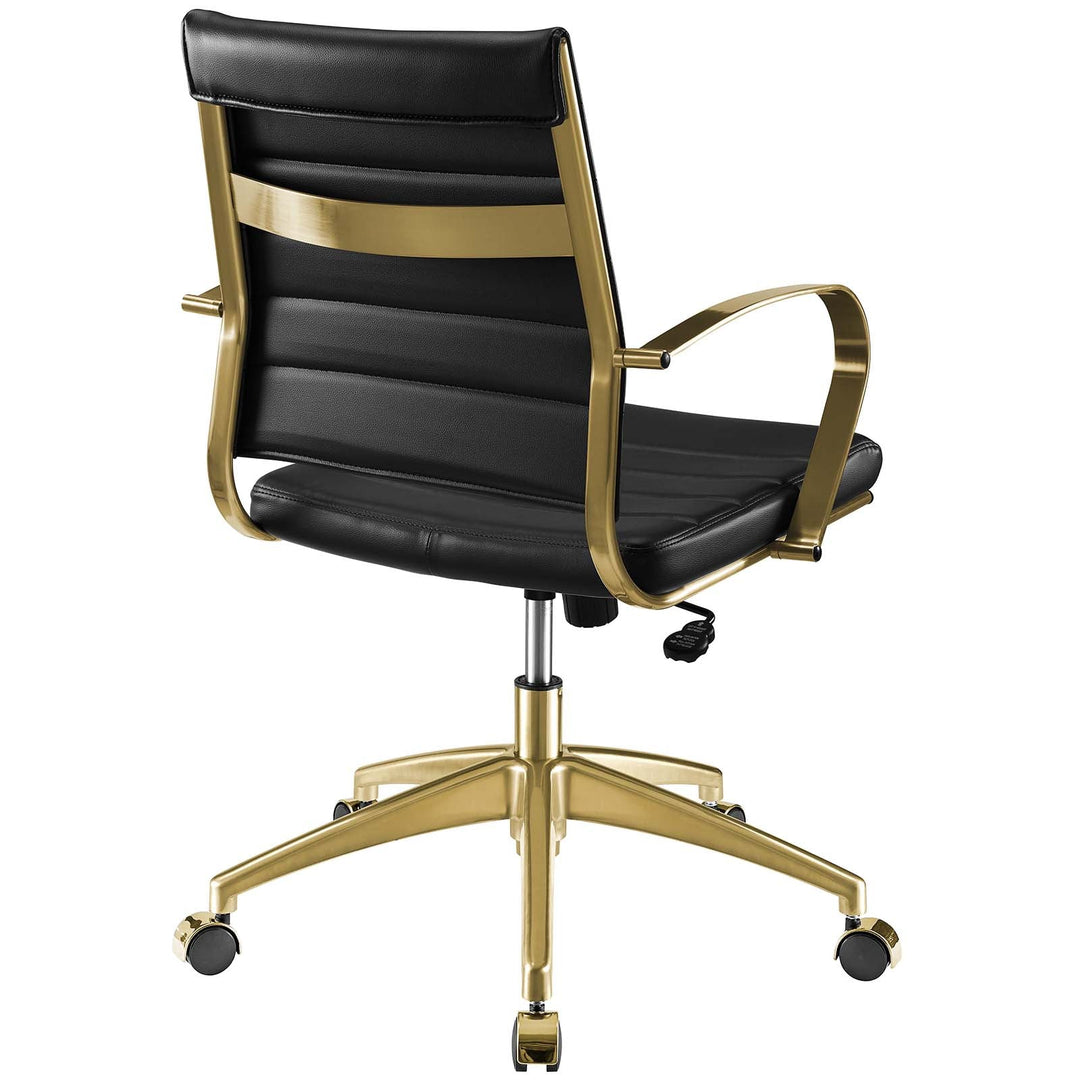 Silla de oficina negro dorado Izzy