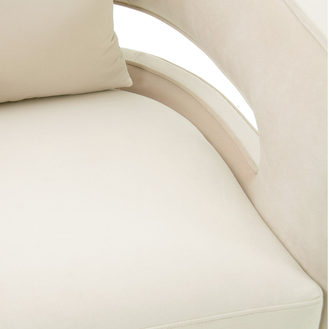 Silla de terciopelo giratoria Pelage