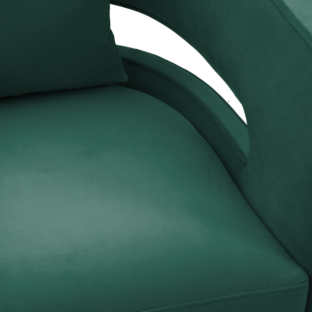Silla de terciopelo giratoria Pelage