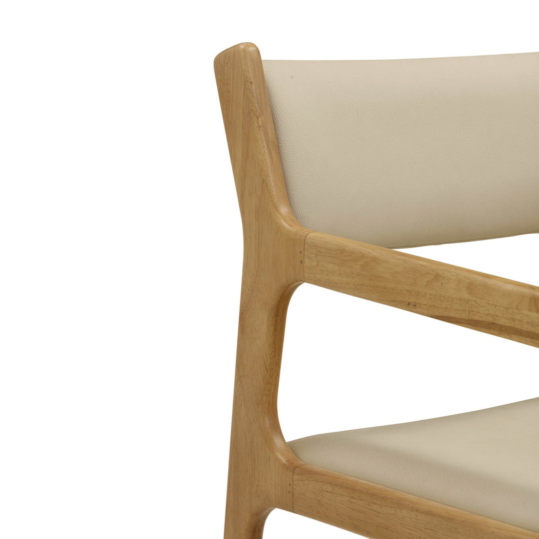 Silla de terciopelo y piel vegana Lionel