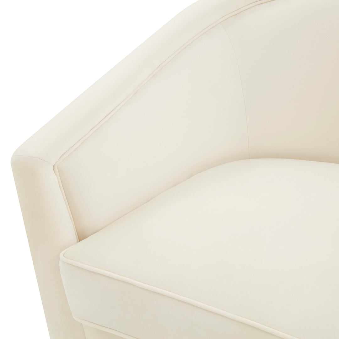 Silla giratoria de terciopelo Alcee
