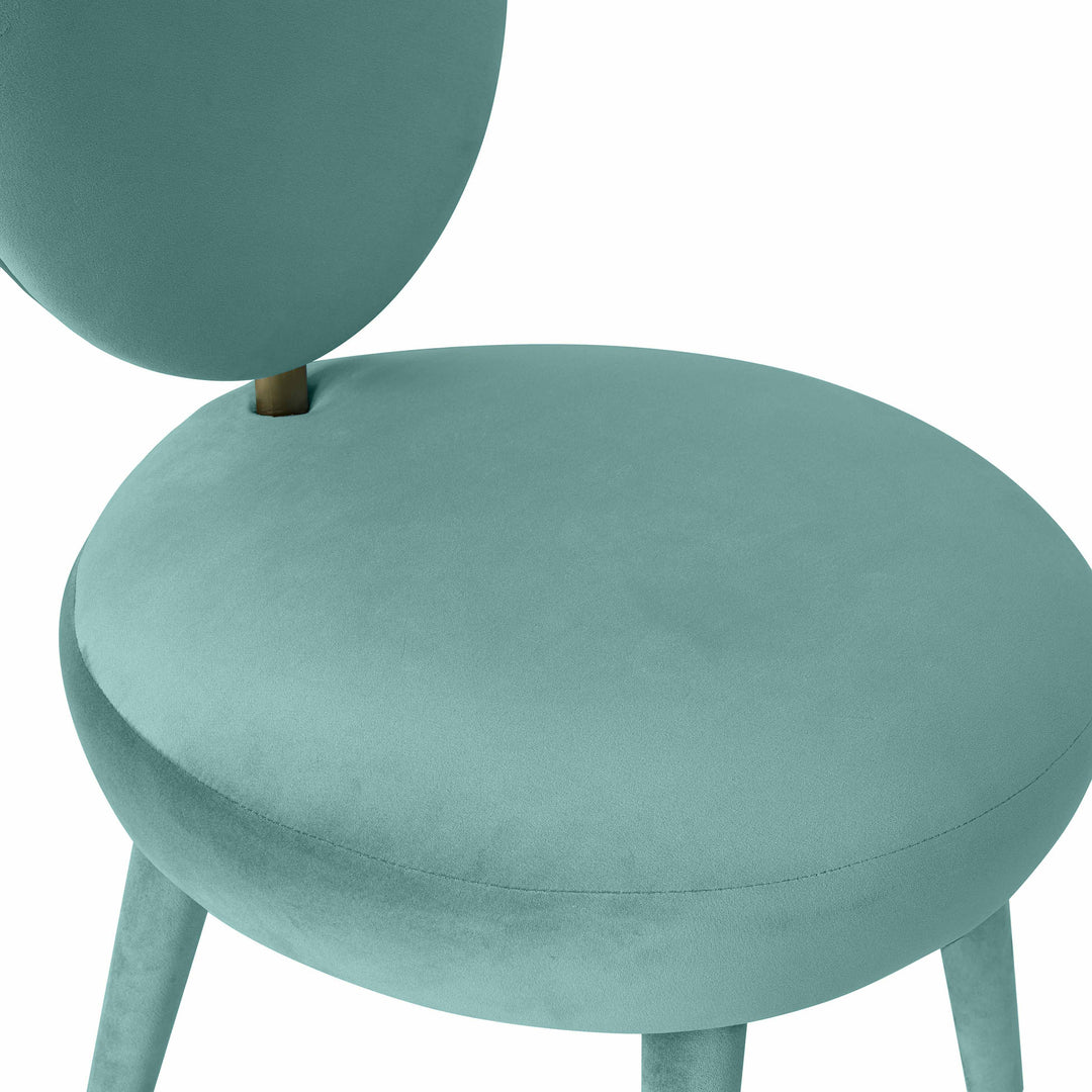 Silla de comedor de terciopelo Ellyn