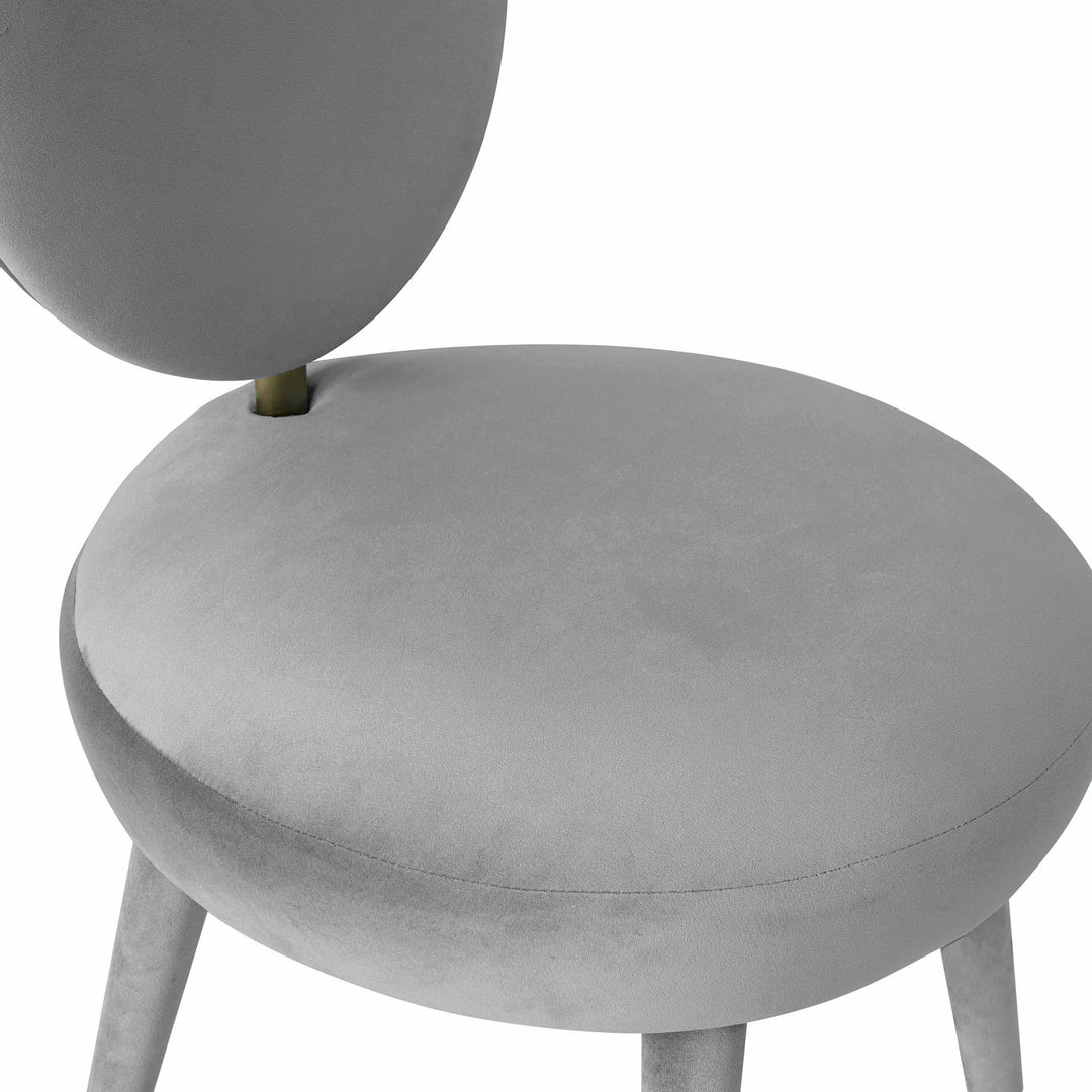 Silla de comedor de terciopelo Ellyn
