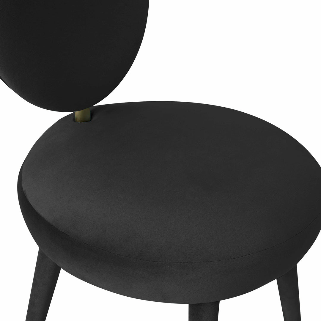Silla de comedor de terciopelo Ellyn