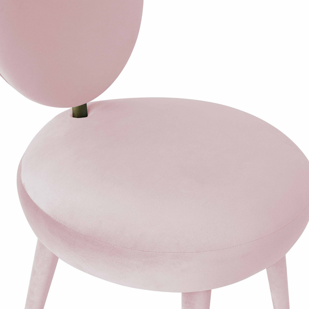 Silla de comedor de terciopelo Ellyn
