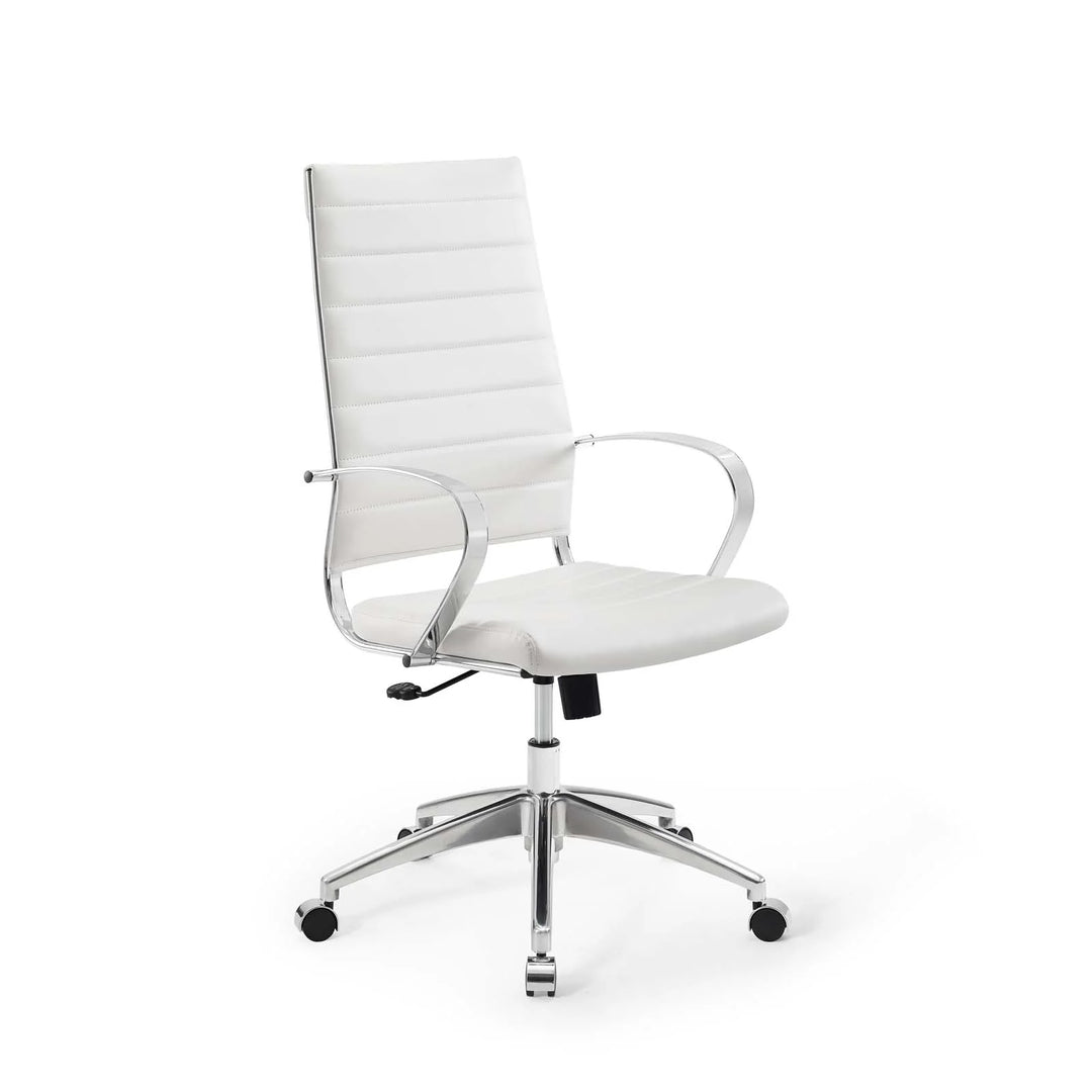 Silla para escritorio de respaldo alto blanco Zoa.