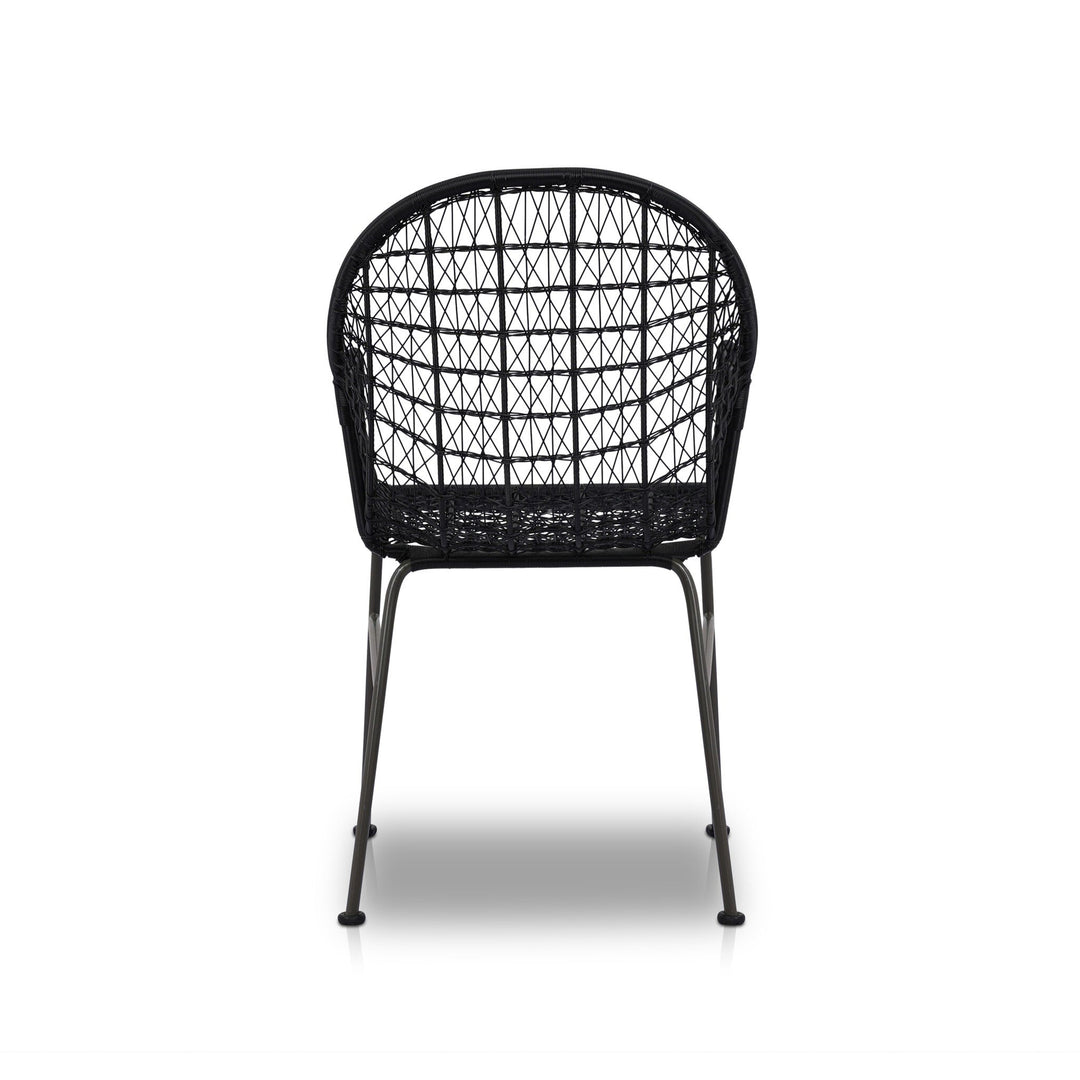 Silla tejida de comedor para exterior Yanis