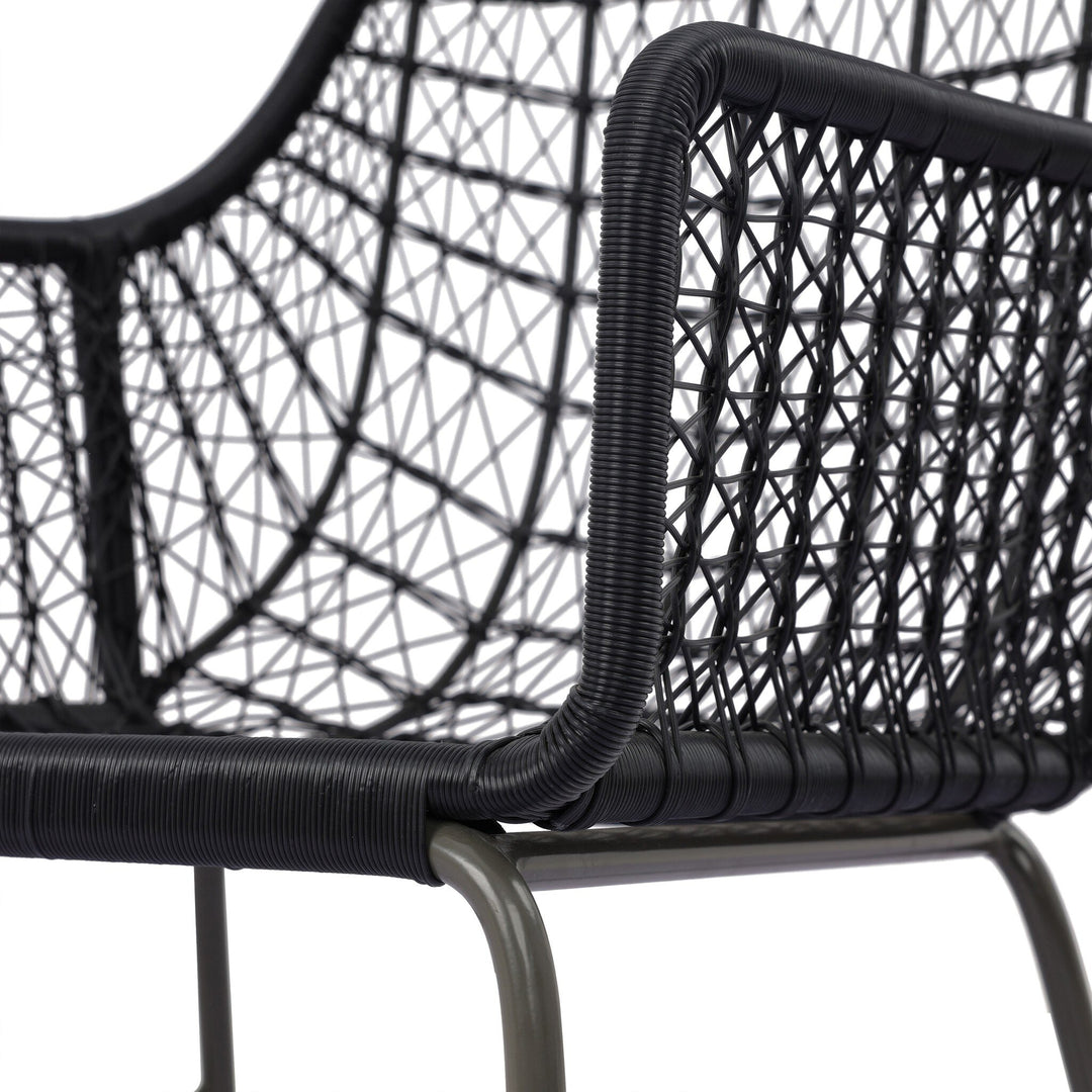Silla tejida de comedor para exterior Yanis